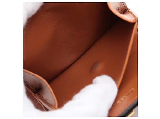 Céline Celine 16 Trifold Wallet Leather Small Brown - view 6