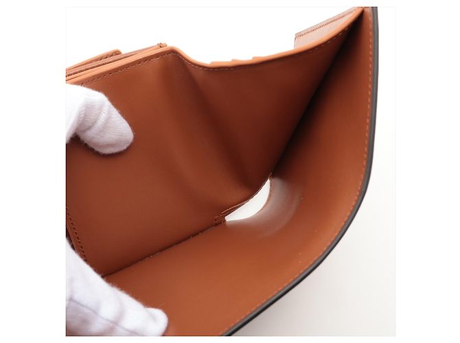 Céline Celine 16 Trifold Wallet Leather Small Brown - view 7
