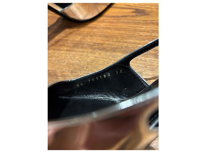 Sapatilhas Slingback Saint Laurent 38 Prata - vista 4