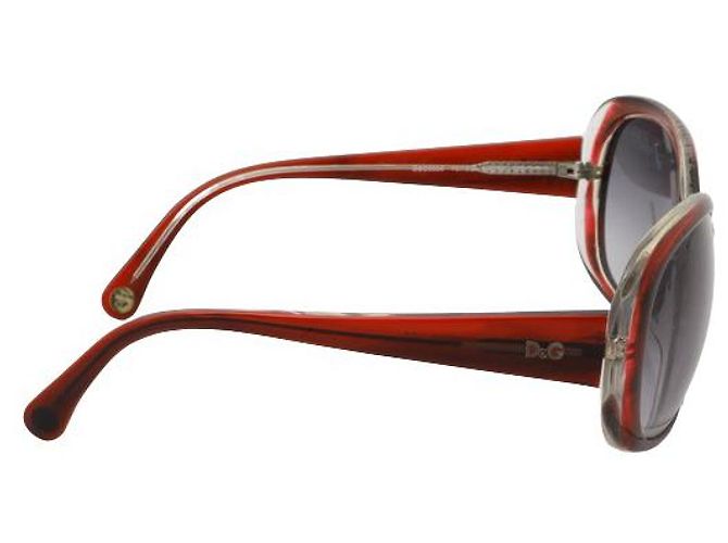 Dolce & Gabbana Willkommensbrille aus rotem Kunststoff - Ansicht 3