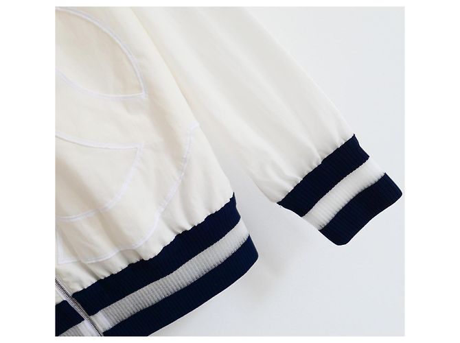 Giacca a vento CC Applicata Chanel Primavera 2018 Crudo - vista 3