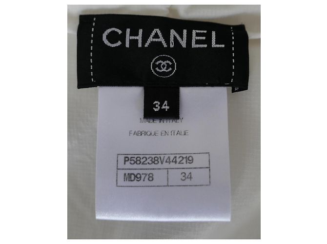 Giacca a vento CC Applicata Chanel Primavera 2018 Crudo - vista 9