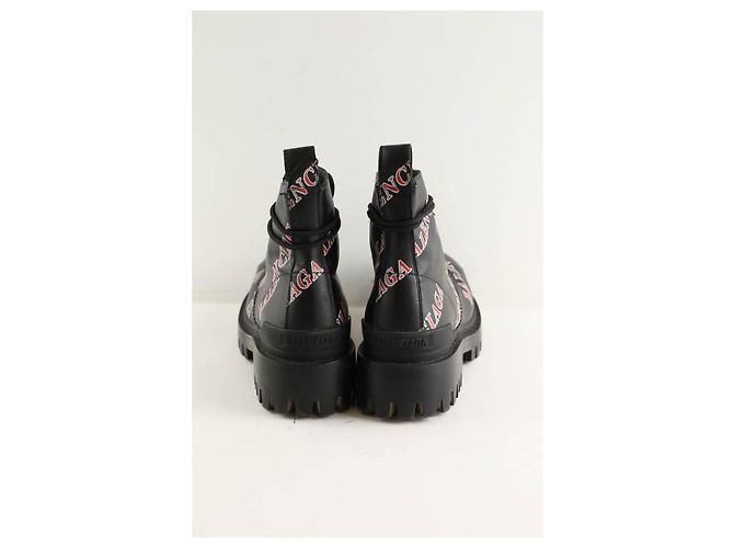 Balenciaga Black leather Strike boots - view 3