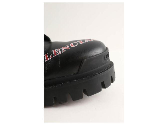 Balenciaga Black leather Strike boots - view 4