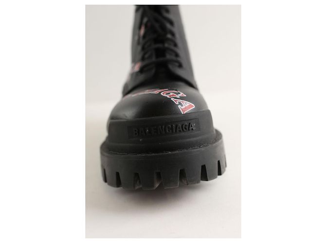Balenciaga Black leather Strike boots - view 5