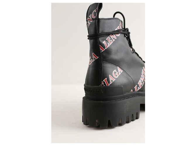 Balenciaga Black leather Strike boots - view 6