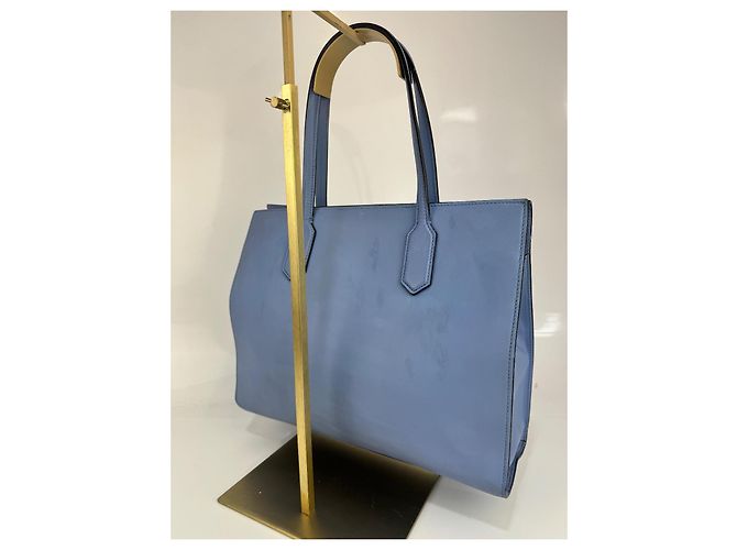 Borsa a spalla Gucci in pelle azzurro chiaro 280 Blu chiaro - vista 4