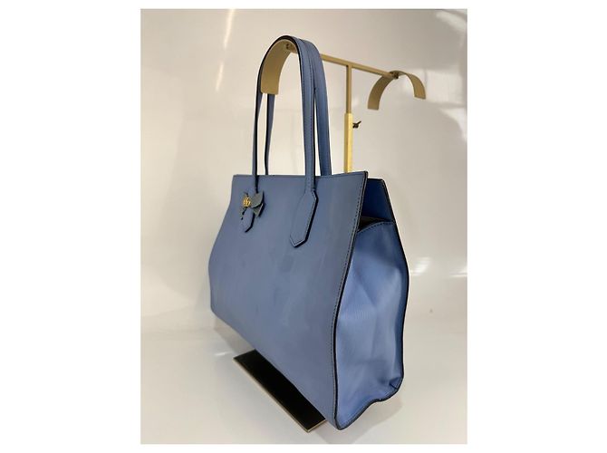 Borsa a spalla Gucci in pelle azzurro chiaro 280 Blu chiaro - vista 6