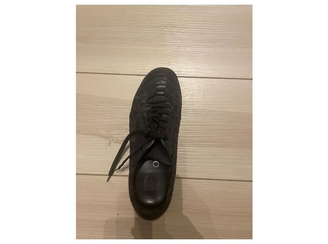 Dior Sneaker Schwarz Stoff mit Stickmuster 38 - Ansicht 3