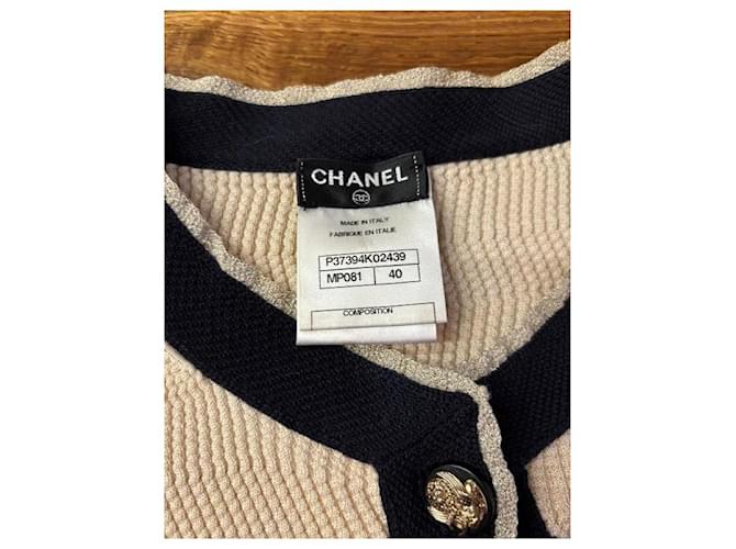 Chanel Kaschmir Cardigan FR 40 Beige - Ansicht 3