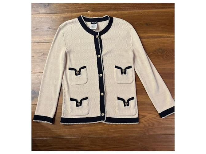 Chanel Kaschmir Cardigan FR 40 Beige - Ansicht 6