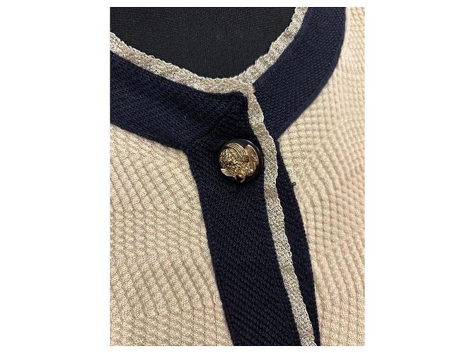 Chanel Kaschmir Cardigan FR 40 Beige - Ansicht 7