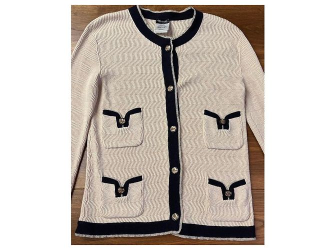 Chanel Kaschmir Cardigan FR 40 Beige - Ansicht 9