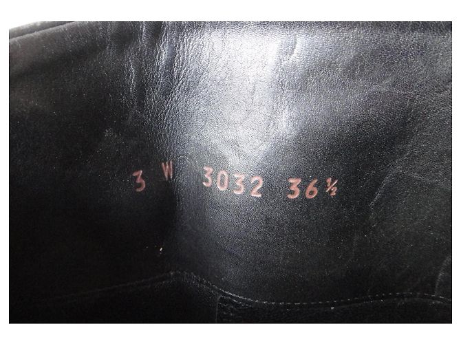 Botas Prada de cuero negro 36,5 IT - vista 8