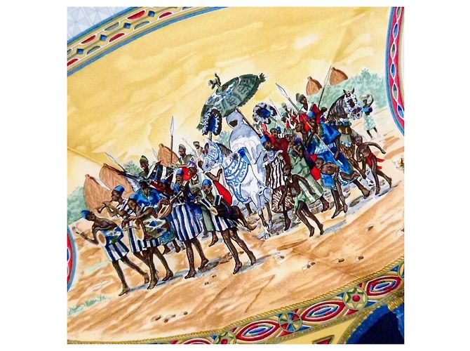 Hermès Cavalier Peuls Seidenschal Mehrfarben - Ansicht 4