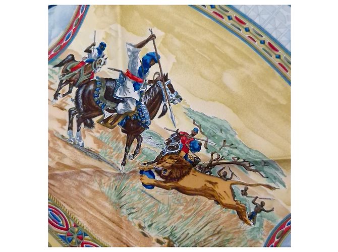 Hermès Cavalier Peuls Seidenschal Mehrfarben - Ansicht 8