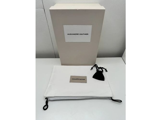 Décolleté Alexandre Vauthier Amber Ghost in pelle e cristalli viola Porpora - vista 10