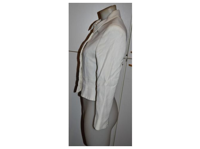 Chaqueta Versus de algodón blanca Blanco - vista 4