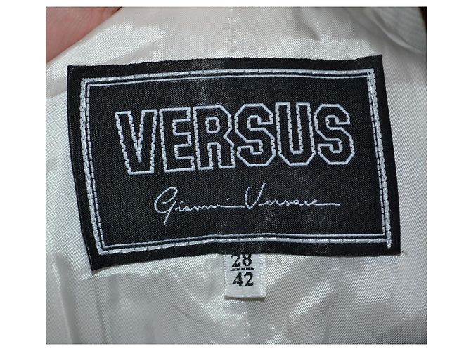 Chaqueta Versus de algodón blanca Blanco - vista 6