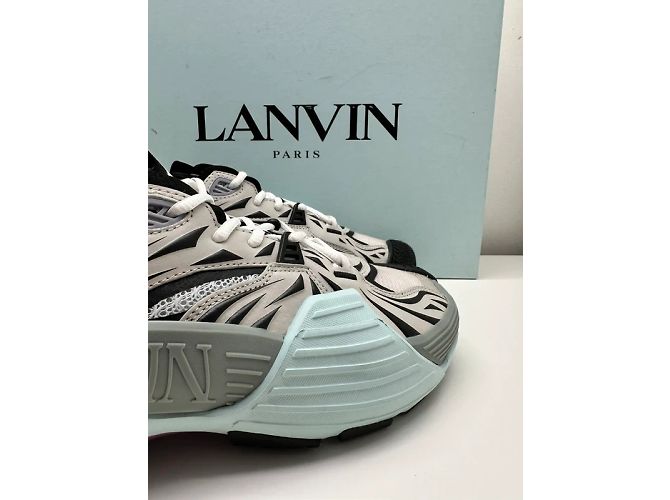 Lanvin Flash X Sneaker Grau Türkis - Ansicht 5