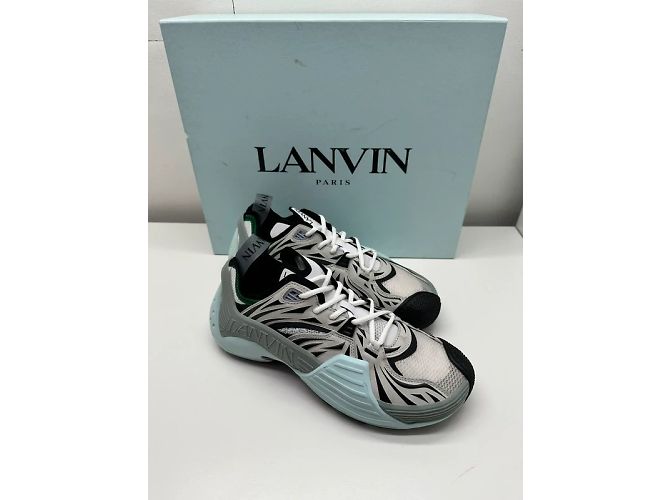 Lanvin Flash X Sneaker Grau Türkis - Ansicht 6