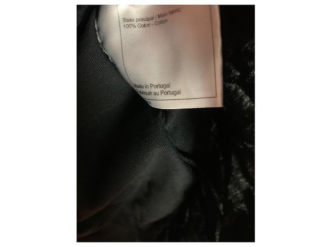 Camiseta Chanel Uniforme Negra de Algodón con Logo CC Negro - vista 4