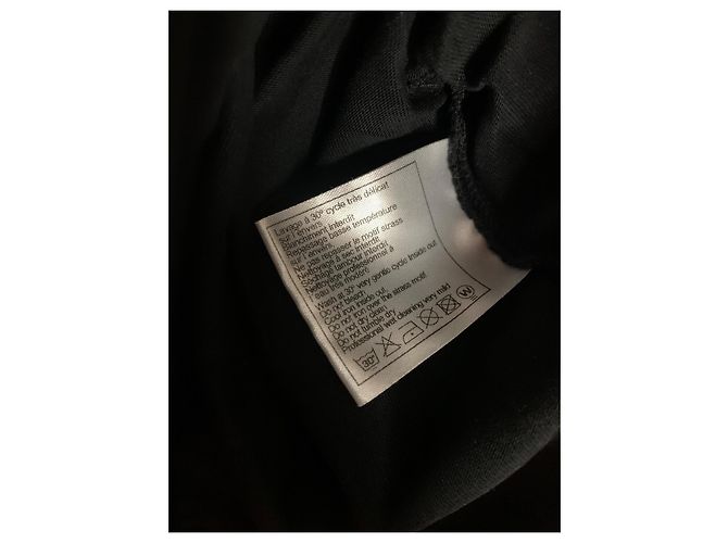 Camiseta Chanel Uniforme Negra de Algodón con Logo CC Negro - vista 5
