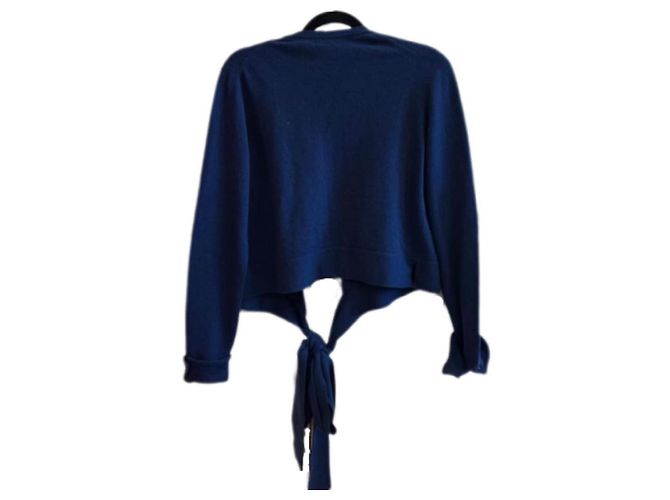 Cambon Chanel Cardigan Wrap aus Kaschmir Blau - Ansicht 2