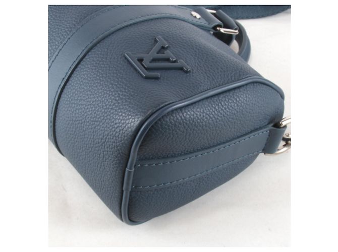 Borsa a Spalla Keepall XS Aerogram di Louis Vuitton Blu - vista 3