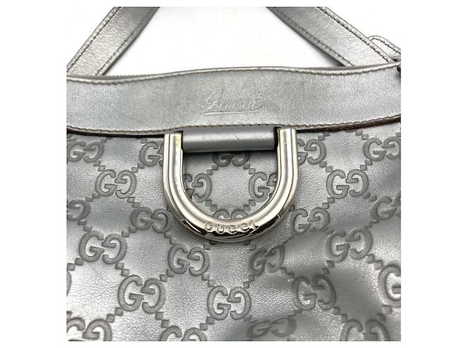 Borsa a Spalla Gucci Abbey Argento - vista 11