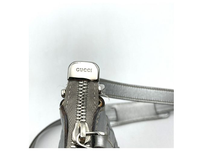 Borsa a Spalla Gucci Abbey Argento - vista 12