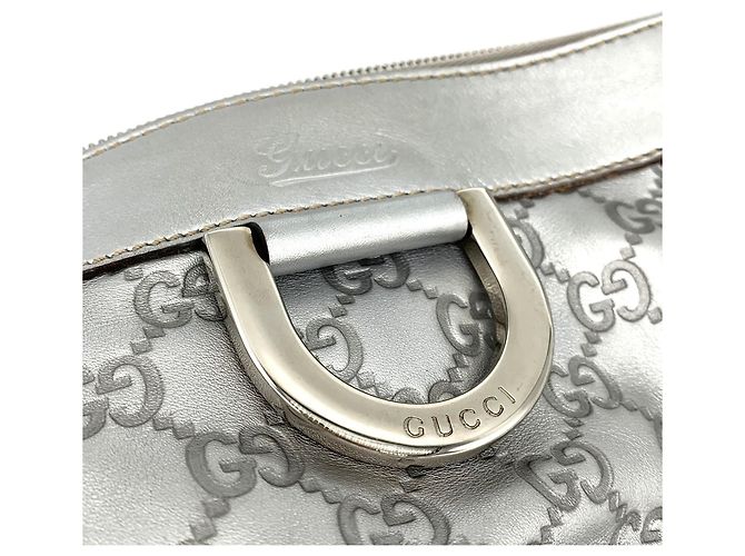 Borsa a Spalla Gucci Abbey Argento - vista 2