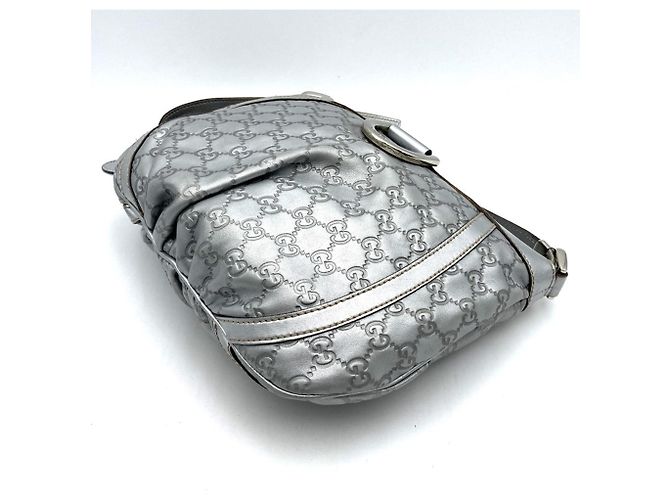 Borsa a Spalla Gucci Abbey Argento - vista 3