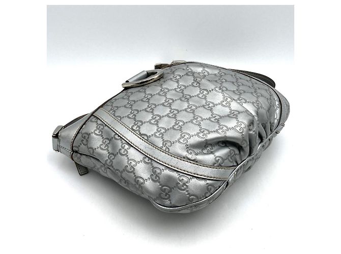 Borsa a Spalla Gucci Abbey Argento - vista 4