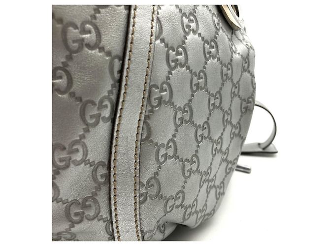 Borsa a Spalla Gucci Abbey Argento - vista 6