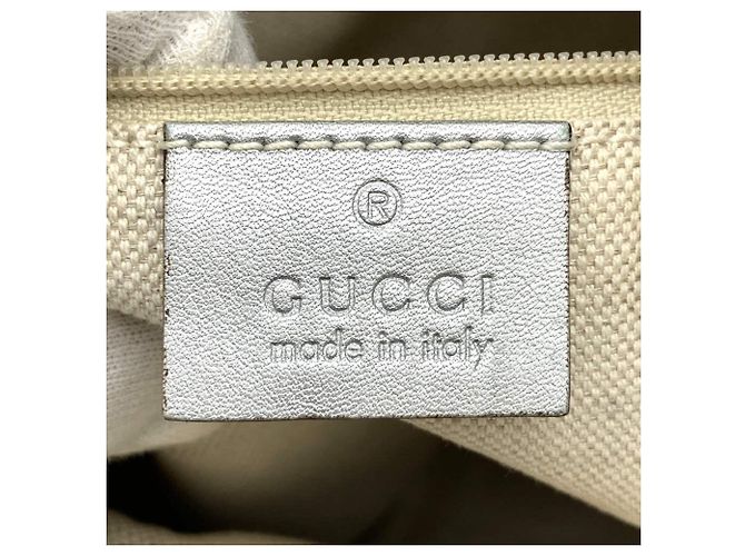 Borsa a Spalla Gucci Abbey Argento - vista 9