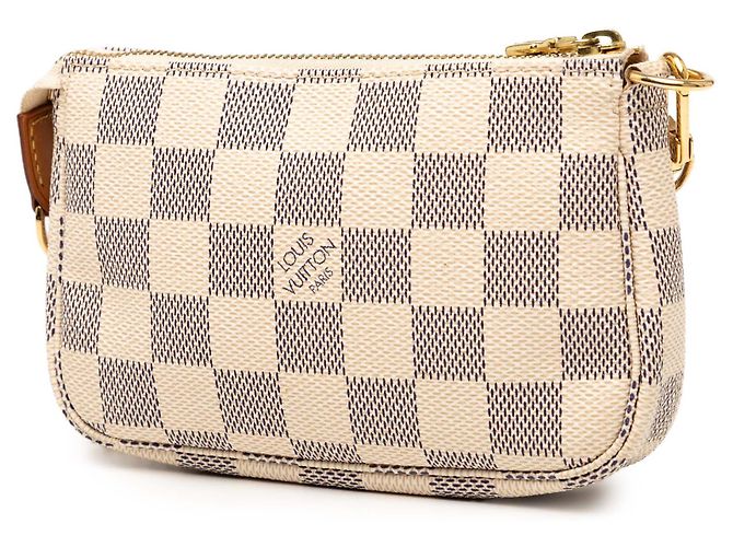 Mini Pochette Accessoires Damier Azur Blanco Louis Vuitton - vista 2