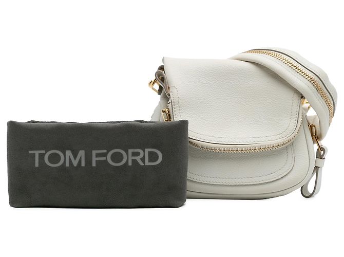 Mini bandolera Jennifer de piel de ternera blanca Tom Ford - vista 11