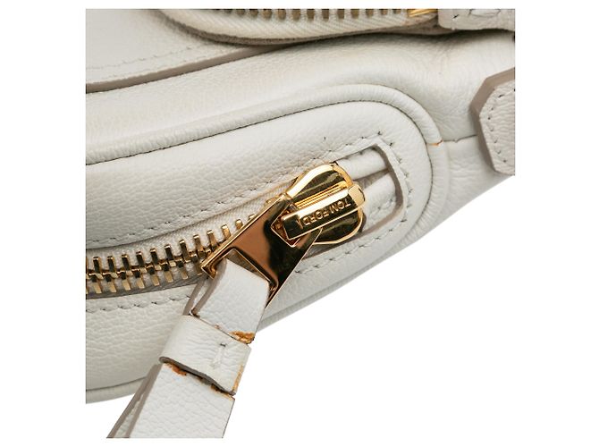 Mini bandolera Jennifer de piel de ternera blanca Tom Ford - vista 7