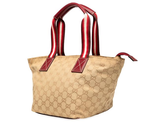 Tote Gucci Beige GG Canvas Web - vista 2