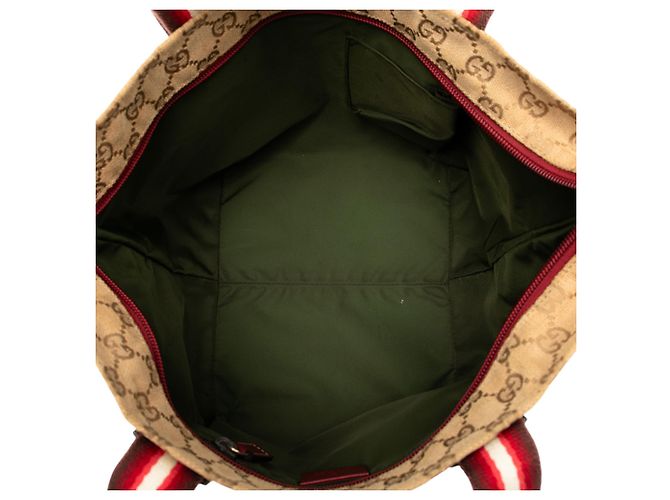 Tote Gucci Beige GG Canvas Web - vista 4