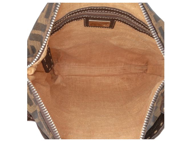 Fendi Brauner Zucca Canvas Selleria Umhängetasche - Ansicht 4