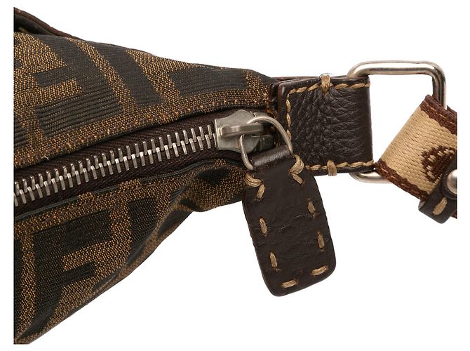 Fendi Brauner Zucca Canvas Selleria Umhängetasche - Ansicht 7