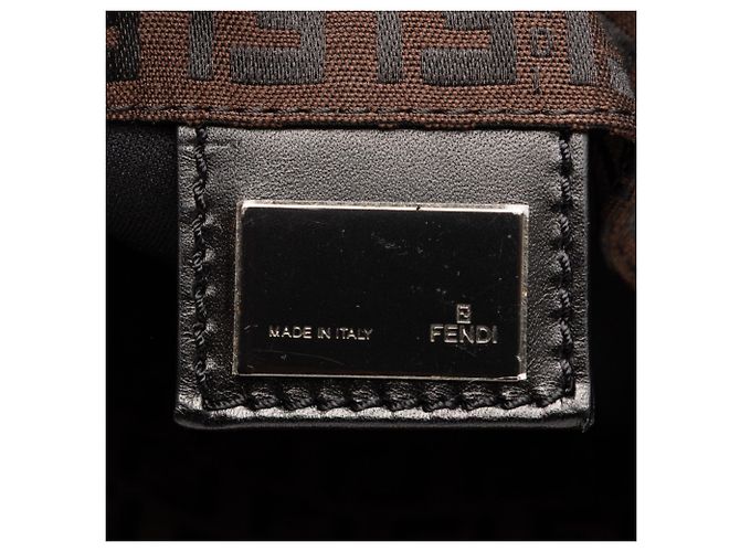 Borsa tote in tela Zucchino marrone Fendi Marrone scuro - vista 5