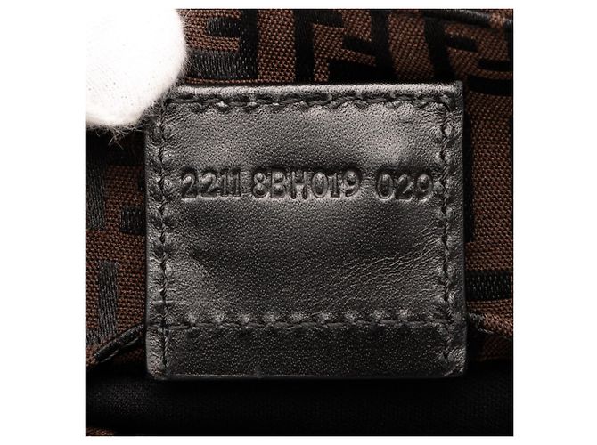 Borsa tote in tela Zucchino marrone Fendi Marrone scuro - vista 6