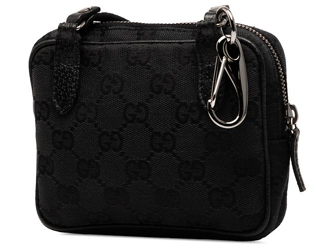 Borsa a tracolla Gucci in tela GG nera Nero - vista 2