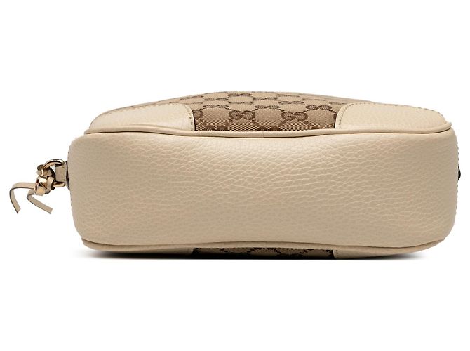 Borsa a tracolla Gucci Beige GG Canvas Bree - vista 3