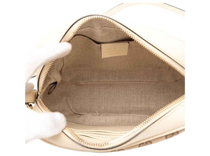 Borsa a tracolla Gucci Beige GG Canvas Bree - vista 4