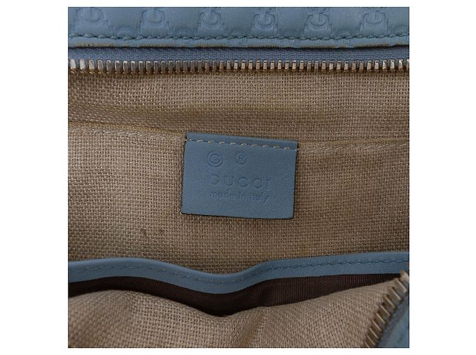 Borsa a tracolla Mini Microguccissima Bree blu di Gucci - vista 5