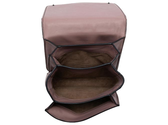 Borsa a spalla Bottega Veneta Intrecciato in nappa viola piccola Porpora - vue 4